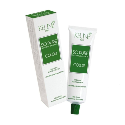 Keune So Pure Natural Balance Color Coloração Sem Amonia 60 ml tons naturais